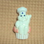 Doughboy Magnet with Cupcake